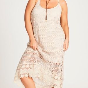 City chic crochet dress NWT